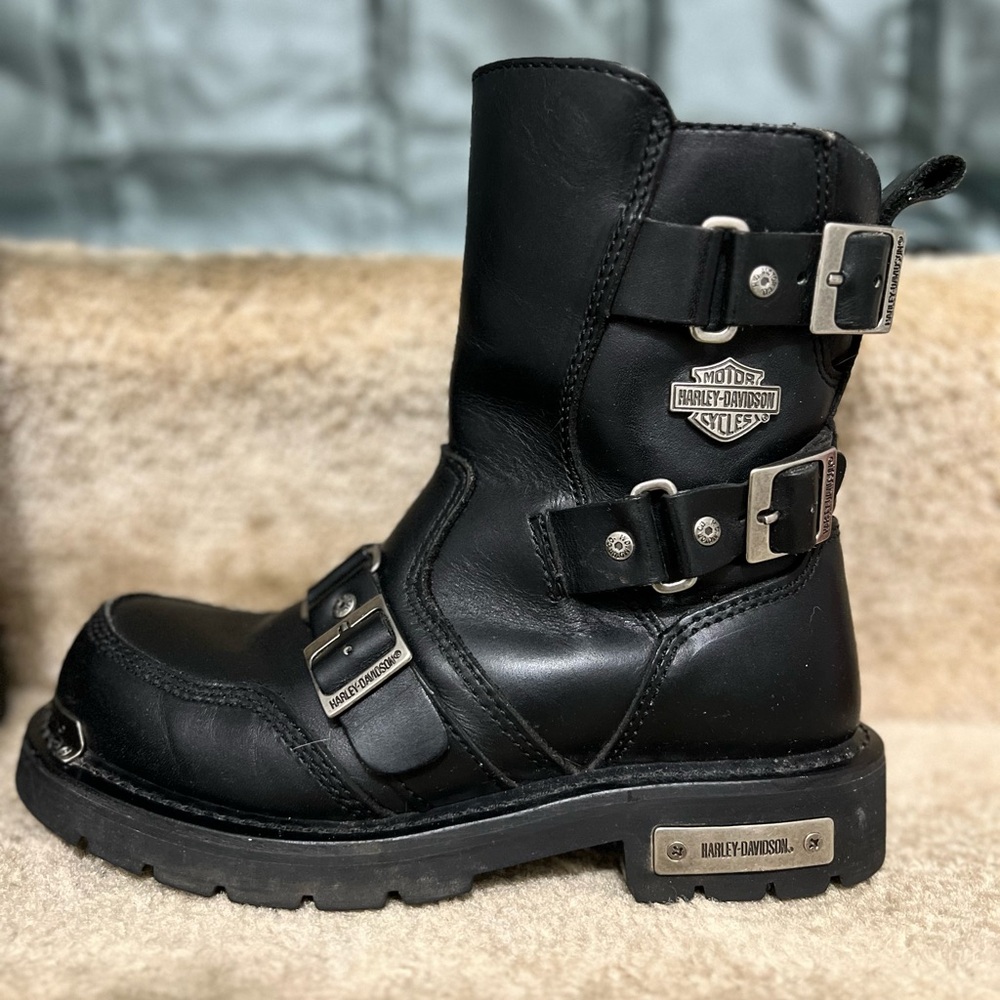 Harley-Davidson Black Combat & Moto Boots